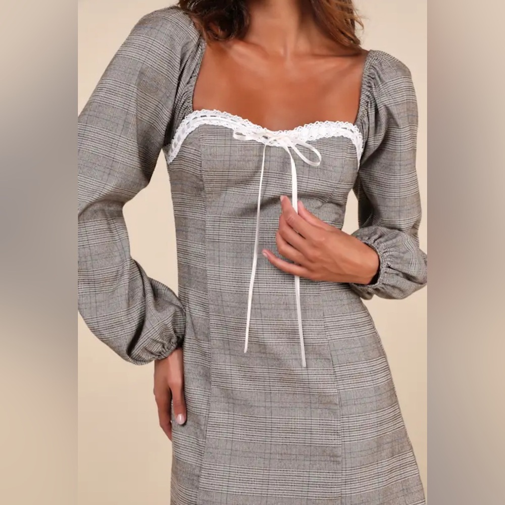 Lulus Plaid mini dress size XL - NWT